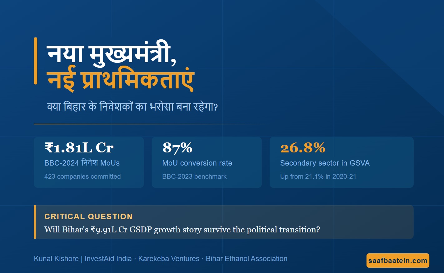 New Chief Minister, New Priorities – Will The Youth Of Bihar Remain Confident