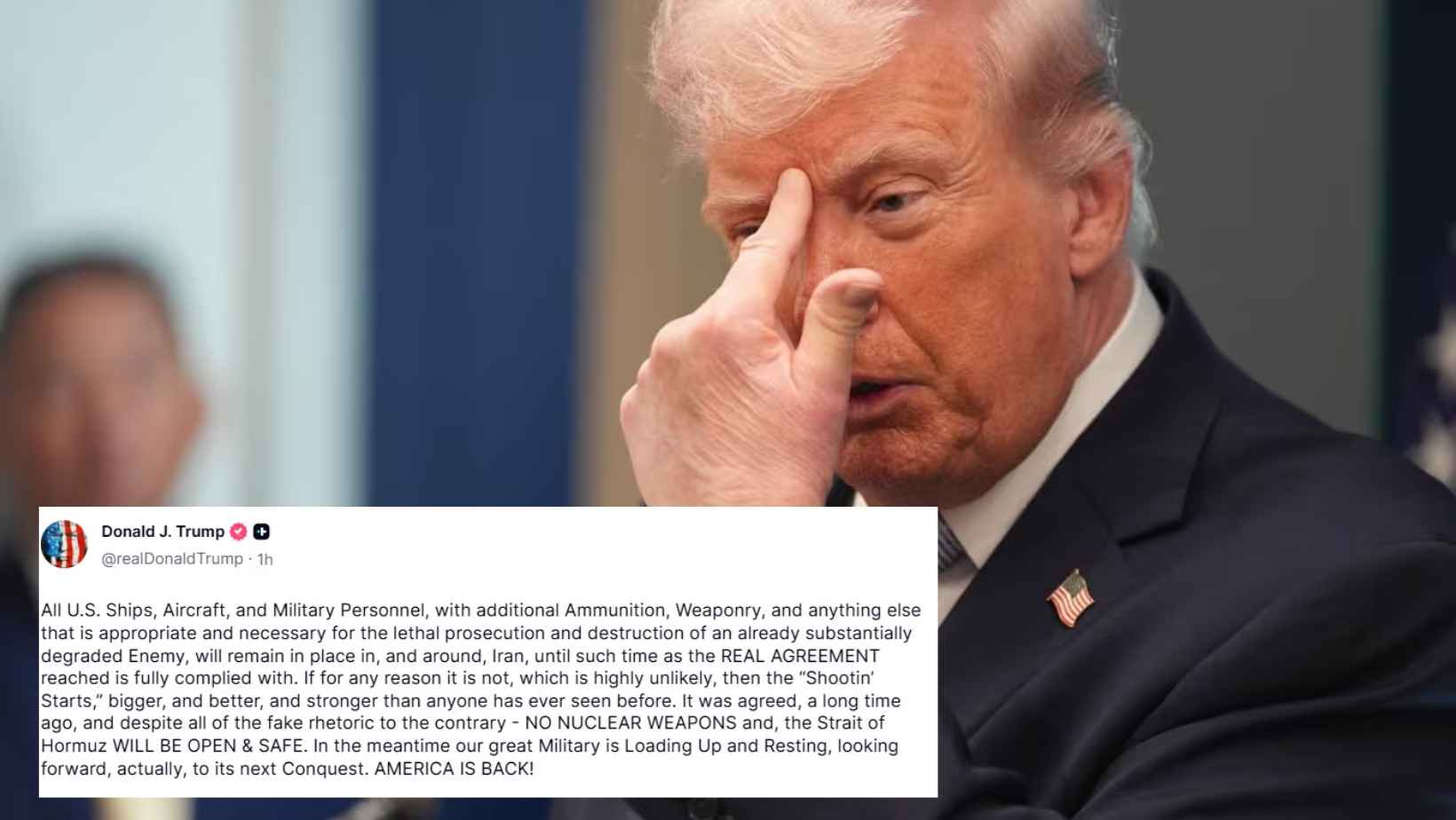 Trump Iran Ceasefire Warning Hormuz Us Military Alert